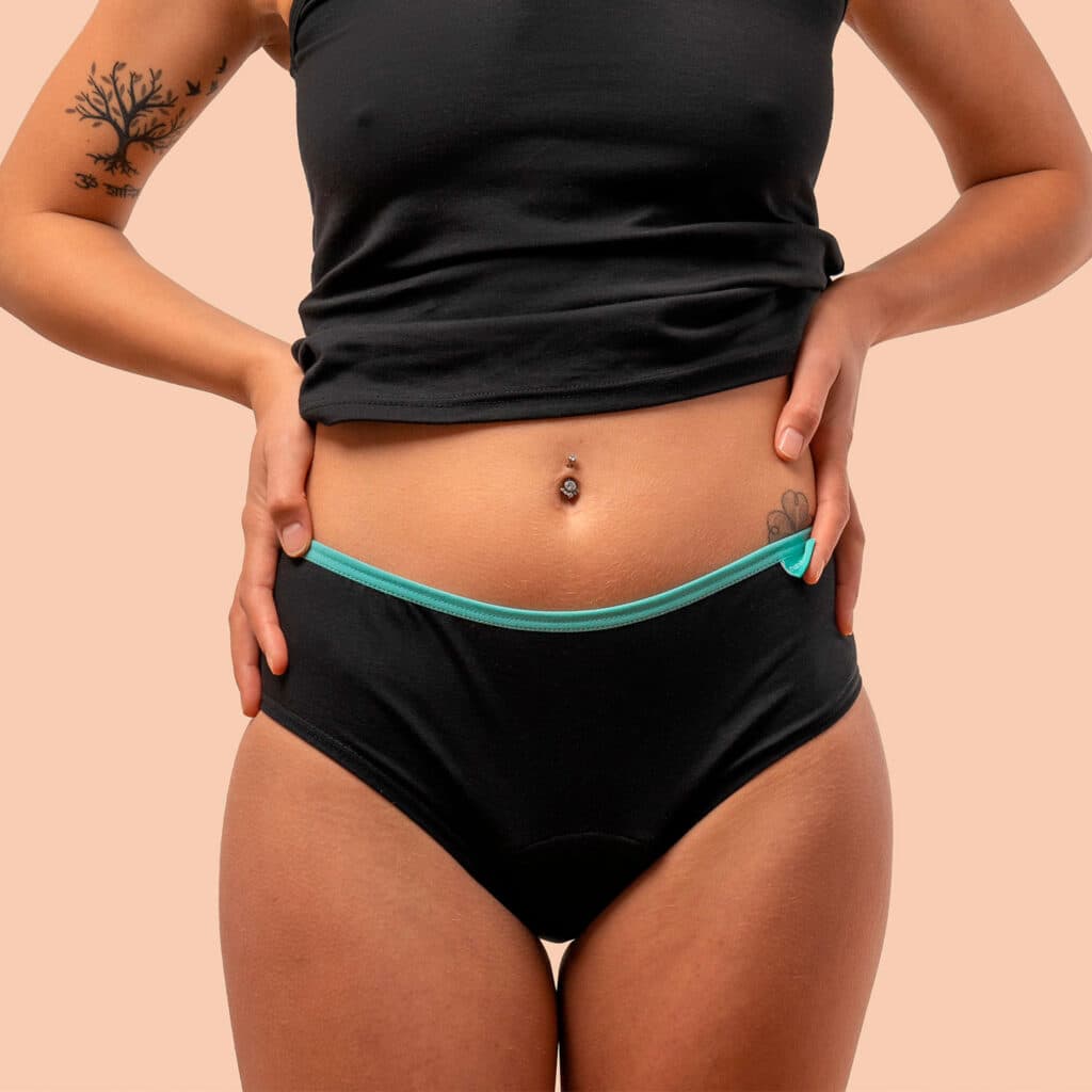 HERA PLUS. Calceta menstrual doble absorció amb tir alt