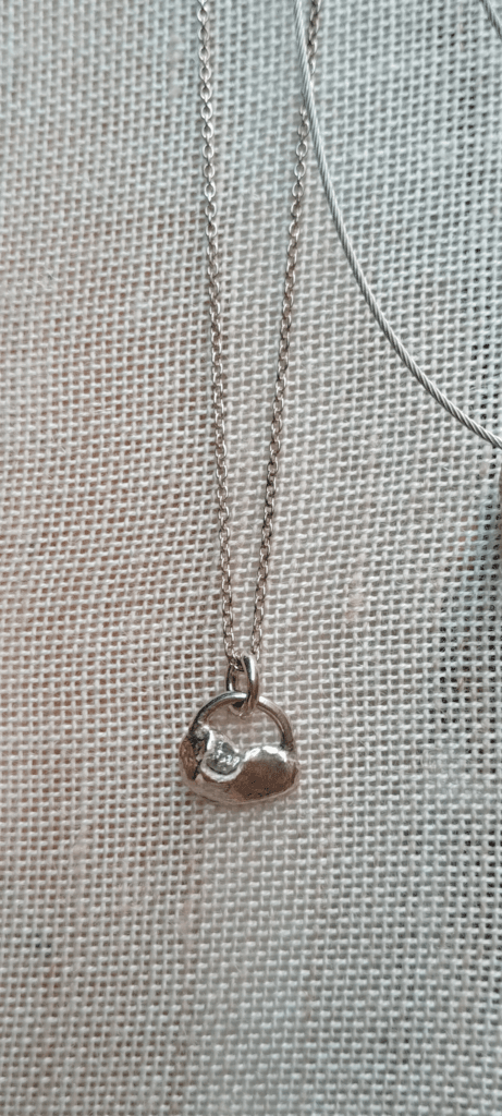 penjoll plata cadena fina diamant brut