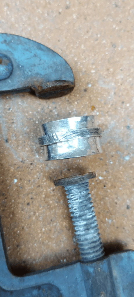 Anell spinner de plata