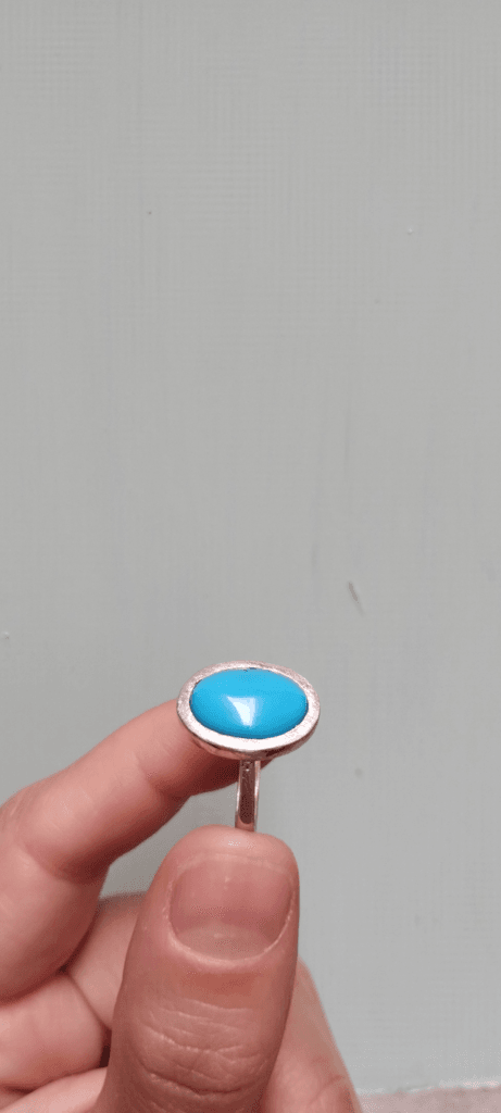 anell plata turquesa natural