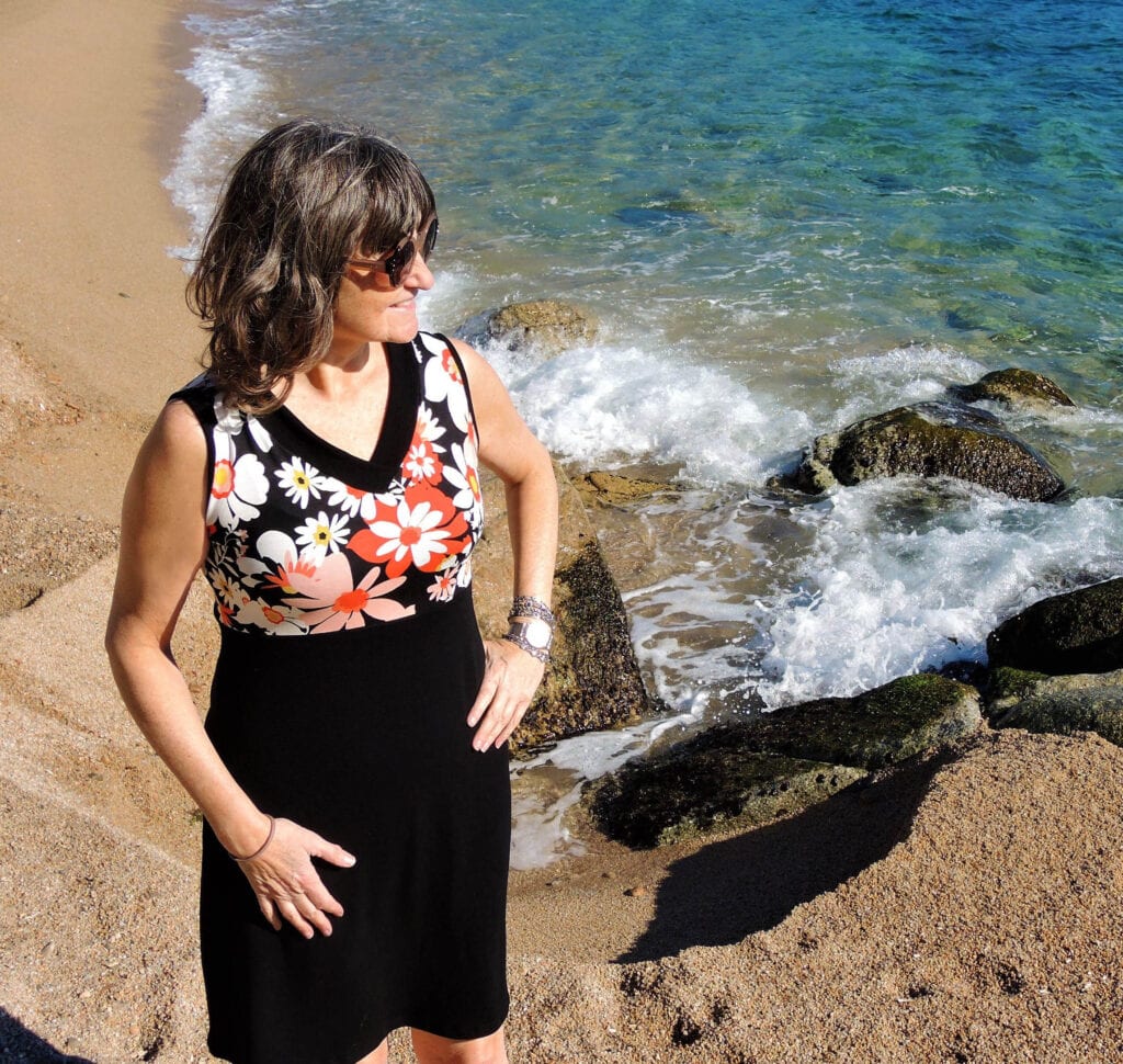 VESTIT NEGRE FLORS - Imatge 2