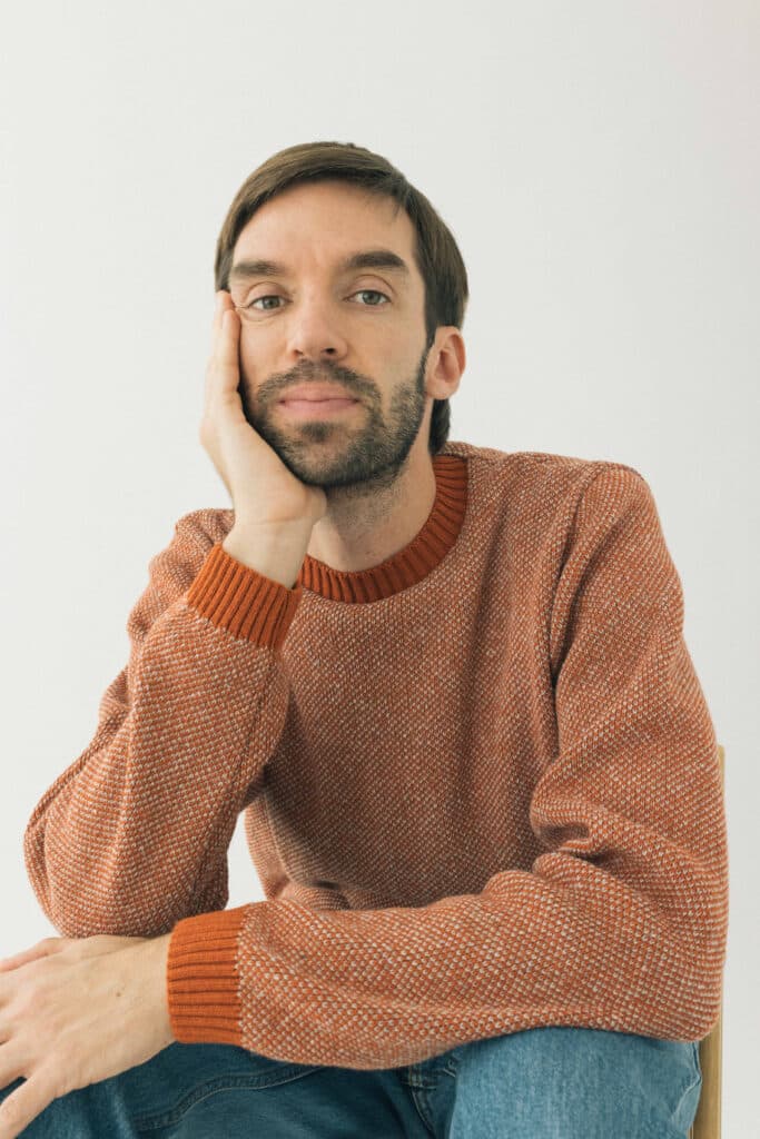 Jersei pigallat taronja / gris clar