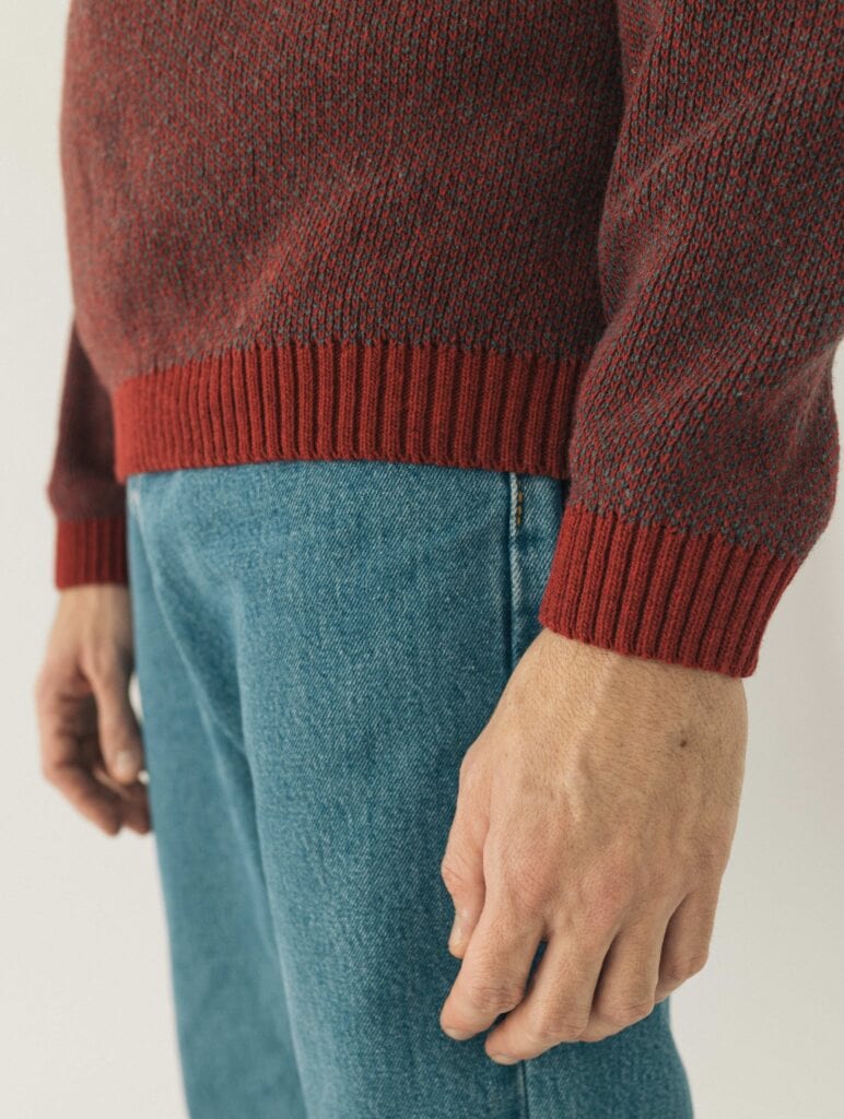 Jersei pigallat vermell cirera/gris marengo