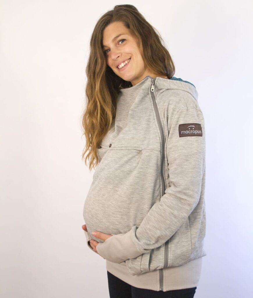 Dessuadora porteig i embaràs gris - Talla petita - Imatge 2