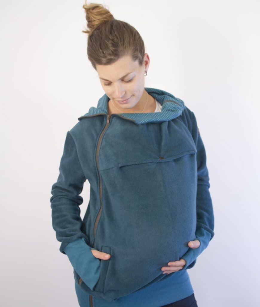 Abric porteig, embaràs i estàndard verd + insertable – Talla petita - Imatge 2