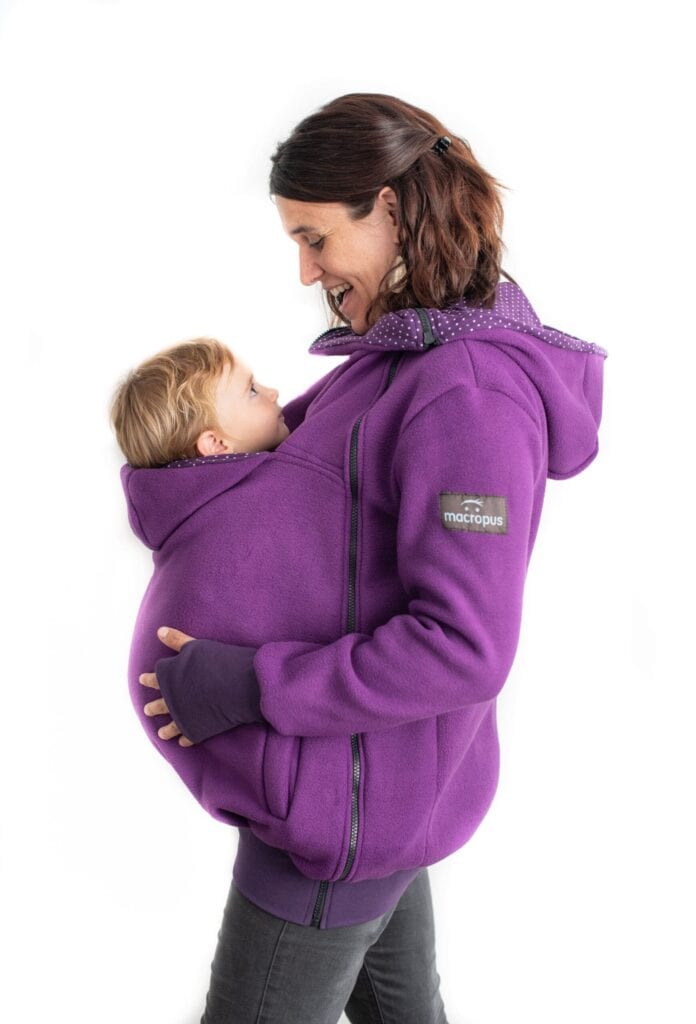 Abric porteig, embaràs i estàndard lila + insertable - Talla petita