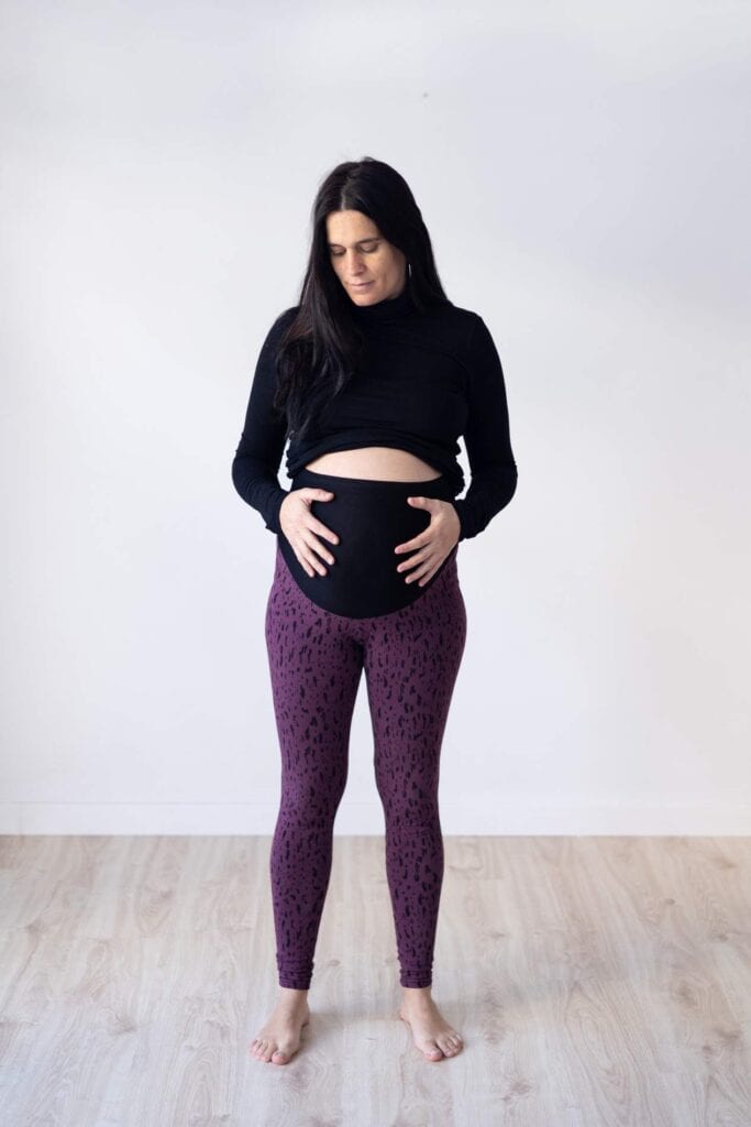 Leggings embaràs lila
