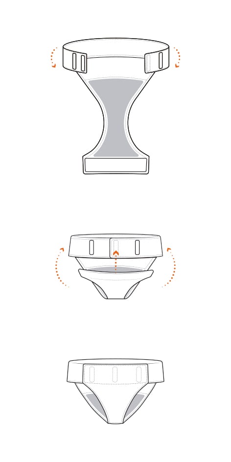 Bix® Lola: calça absorbent d’obrir i tancar en color negre amb la zona íntima de cotó 100%. 3 Bix® Lola: calça absorbent d’obrir i tancar en color negre amb la zona íntima de cotó 100%. - Imatge 3