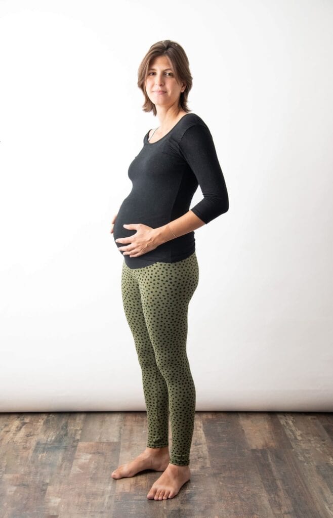 Leggings embaràs caqui