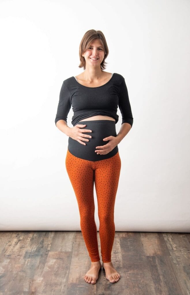 Leggings embaràs teula