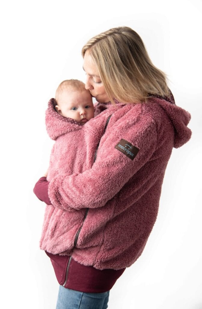 Abric porteig, embaràs i estàndard rosa + insertable - Talla gran
