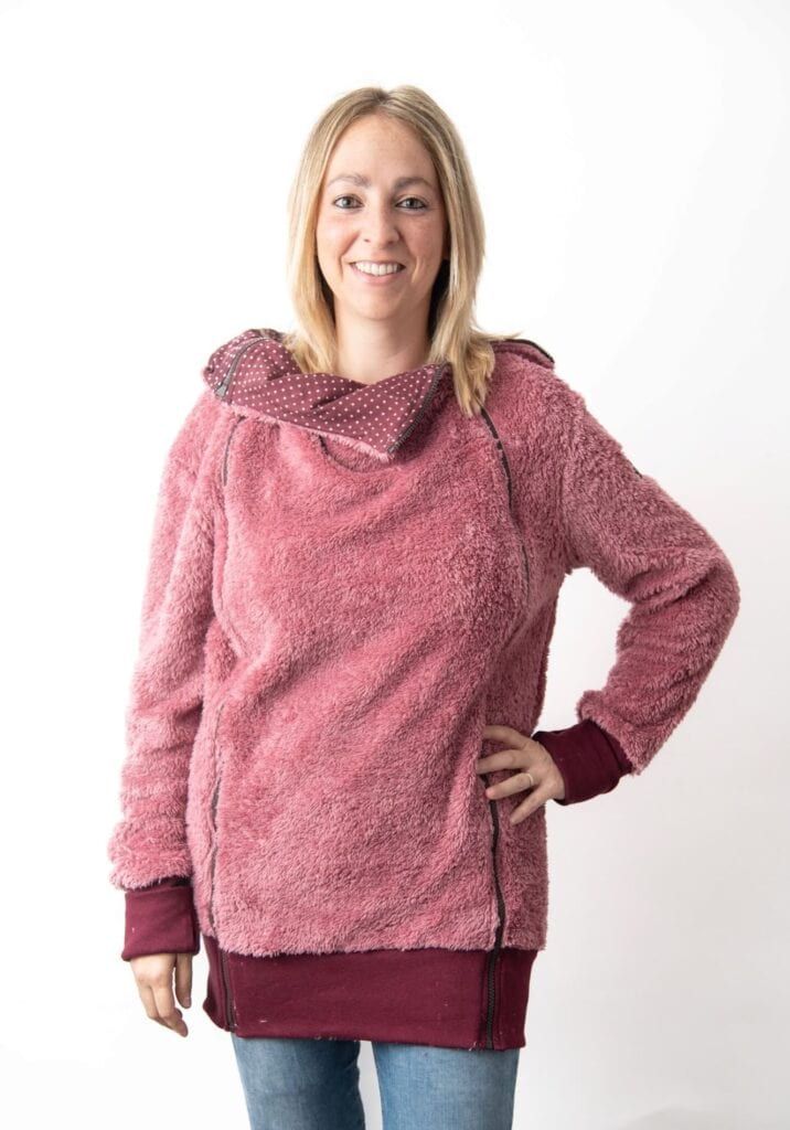 Abric porteig, embaràs i estàndard rosa + insertable - Talla petita - Imatge 2