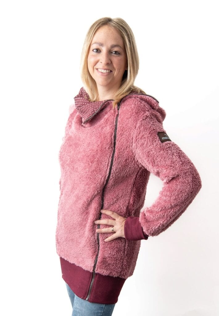 Abric porteig, embaràs i estàndard rosa + insertable - Talla gran - Imatge 2