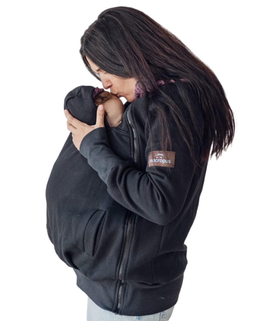 Dessuadora porteig, embaràs i estàndard negra + insertable - Talla petita - Imatge 2