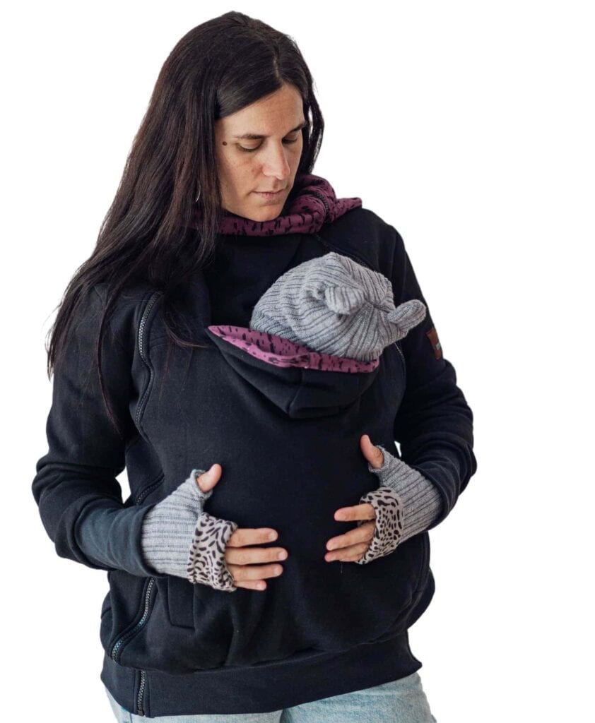 Dessuadora porteig, embaràs i estàndard negra + insertable - Talla petita