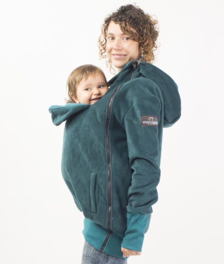 Abric porteig, embaràs i estàndard verd + insertable – Talla petita