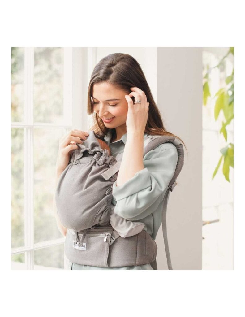 Motxilla Ergonòmica Quokkababy E-Carrier Light Grey - Imatge 2