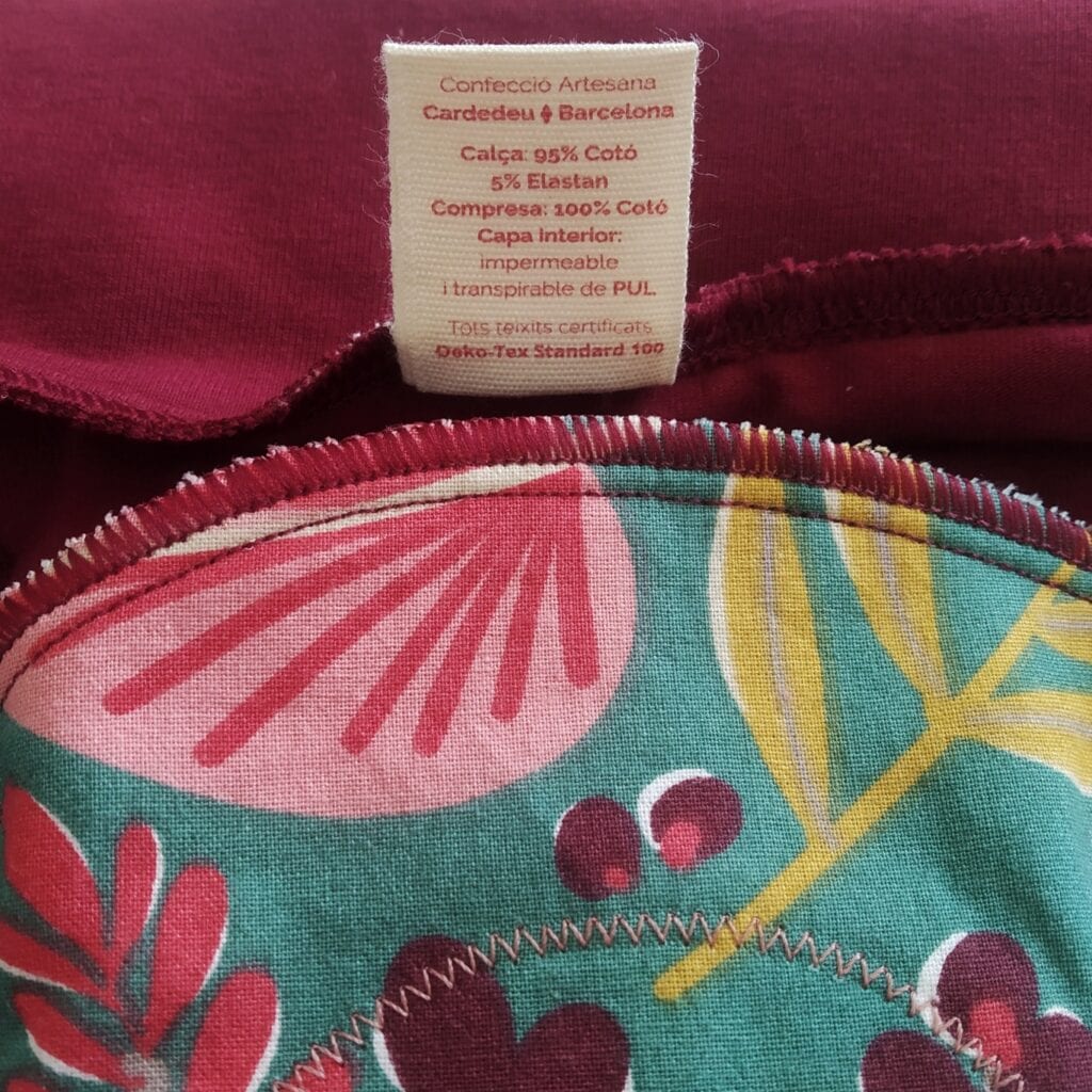 Calceta Menstrual Grana Bàsic cotó 3 Calceta Menstrual Grana Bàsic cotó - Imatge 3