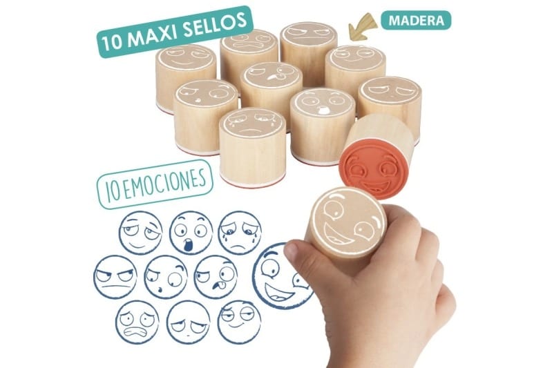 Maxi segells de les 10 emocions bàsiques