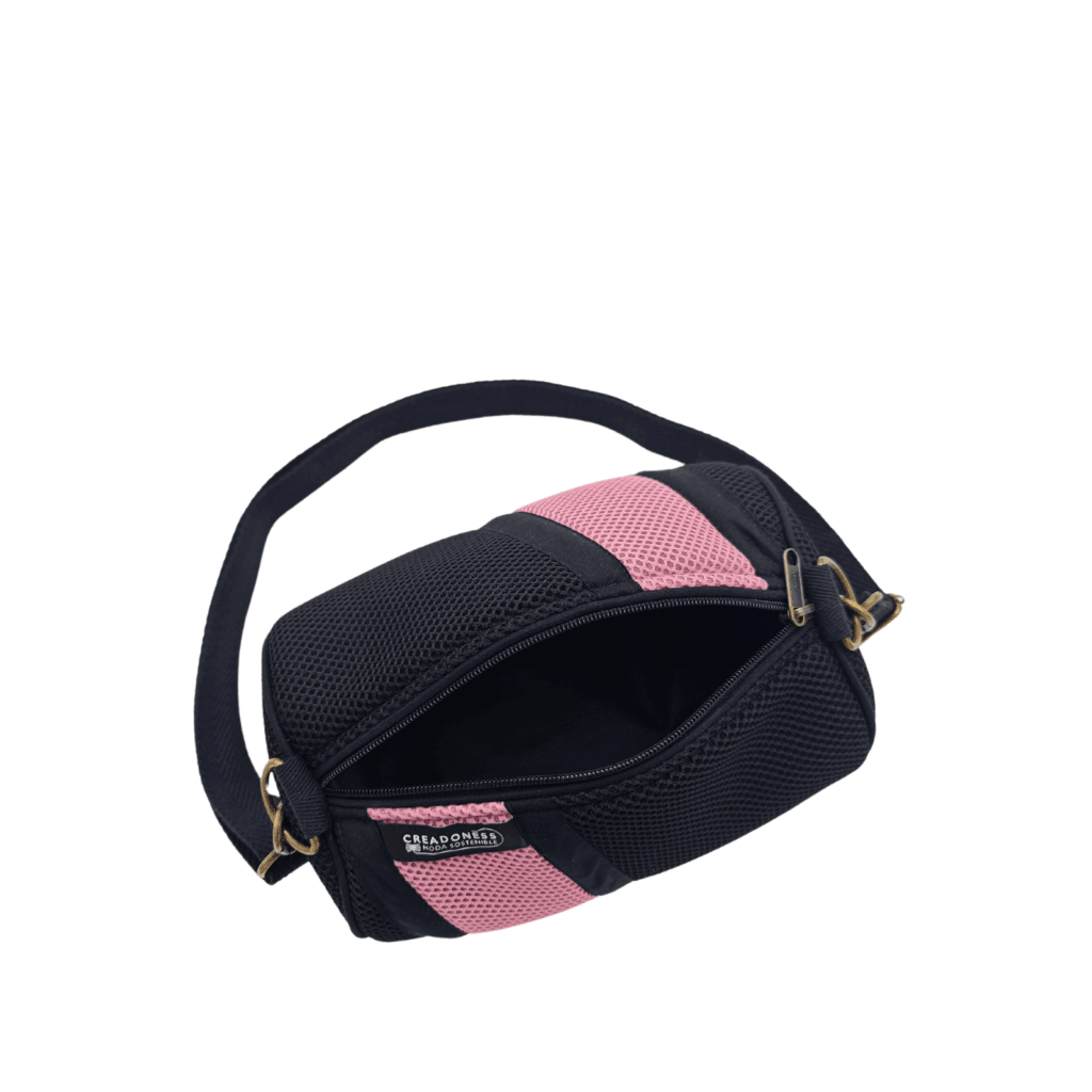 Mini Bossa amb Moneder Negre-Rosa - Imatge 4