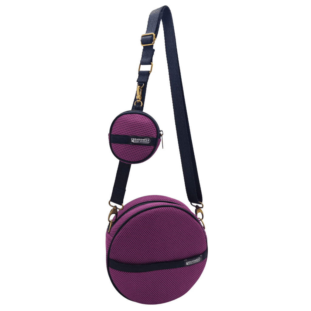 Bossa Circular amb Moneder Full Violeta