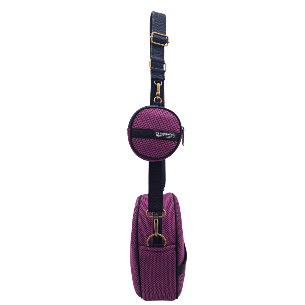 Bossa Circular amb Moneder Full Violeta - Imatge 2