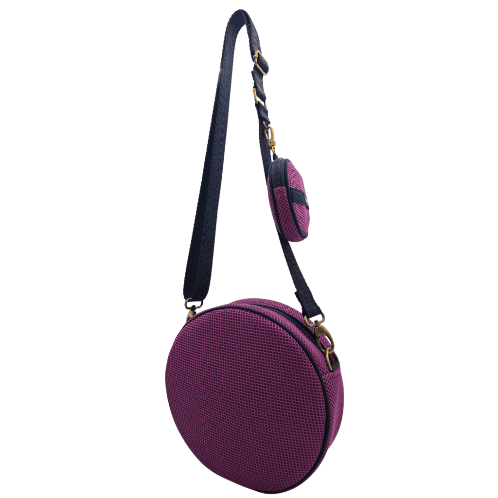 Bossa Circular amb Moneder Full Violeta - Imatge 3