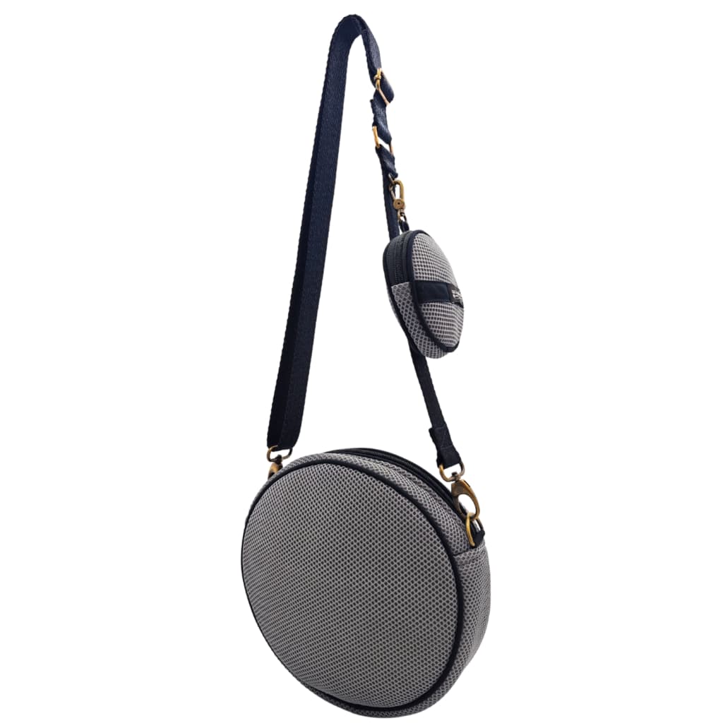 Bossa Circular amb Moneder Full Gris - Imatge 3