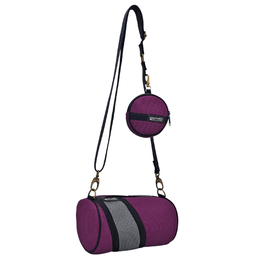 Mini Bossa amb Moneder Violeta-Gris
