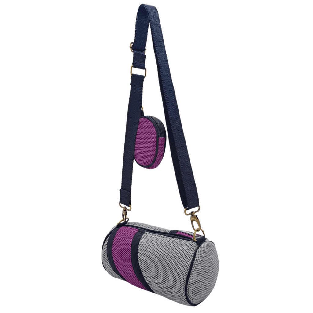 Mini Bossa amb Moneder Gris-Violeta - Imatge 3