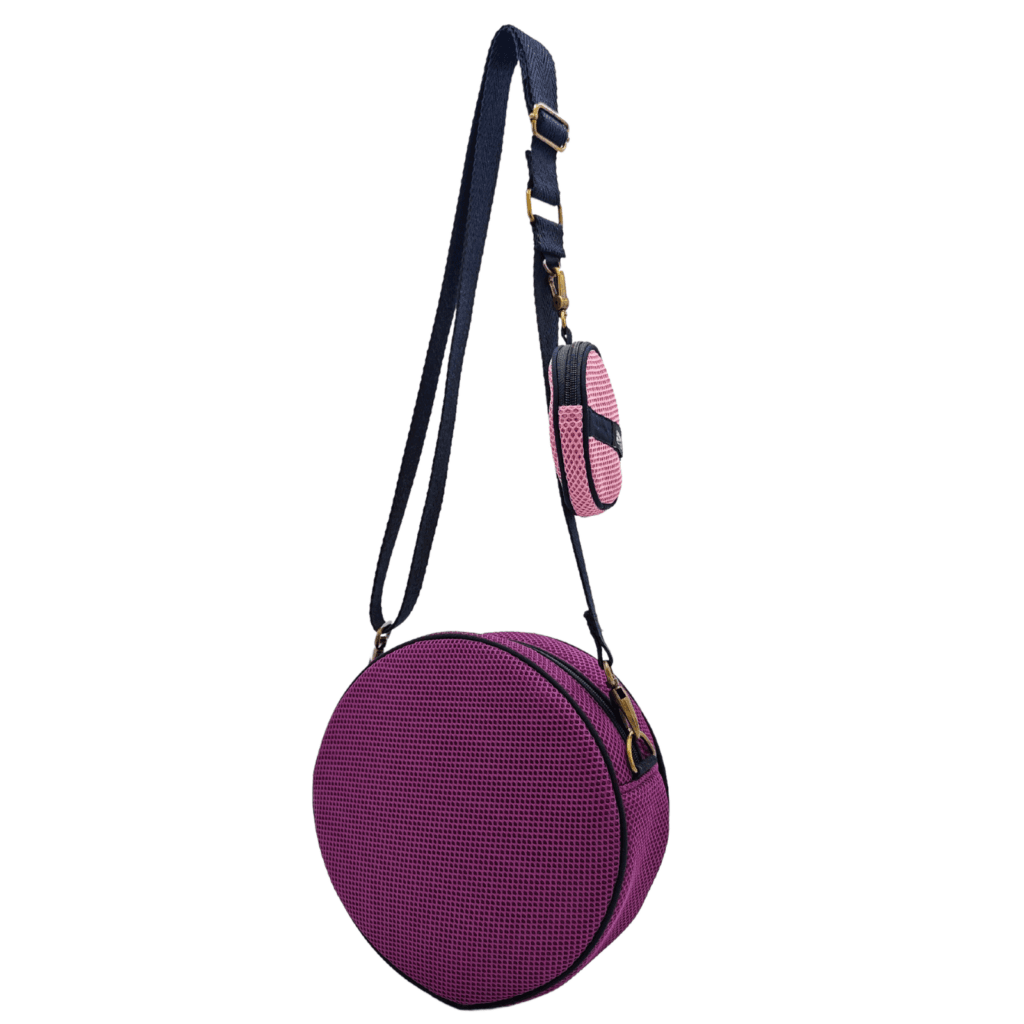 Bossa Circular amb Moneder Violeta-Rosa - Imatge 3