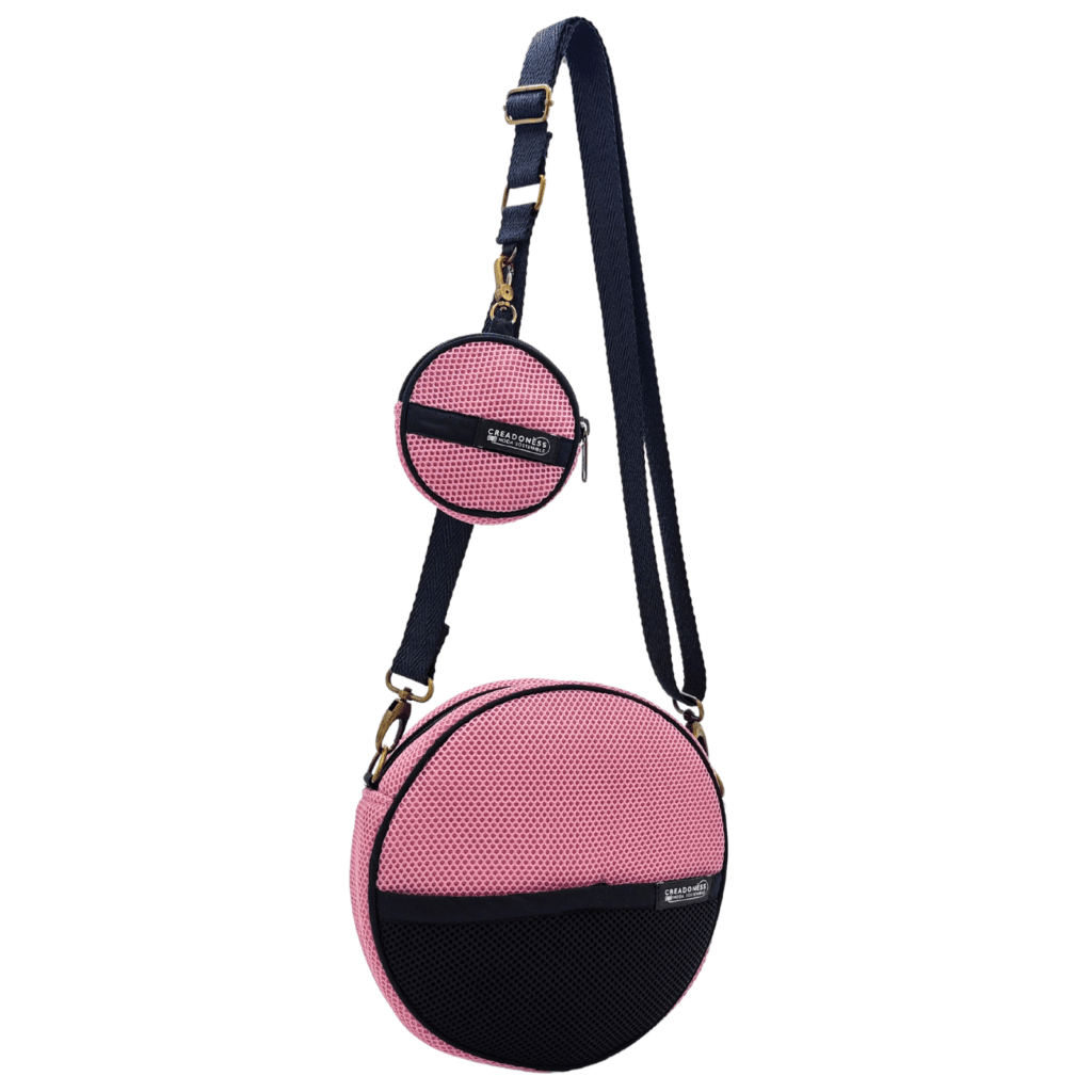 Bossa Circular amb Moneder Rosa-Negre - Imatge 2
