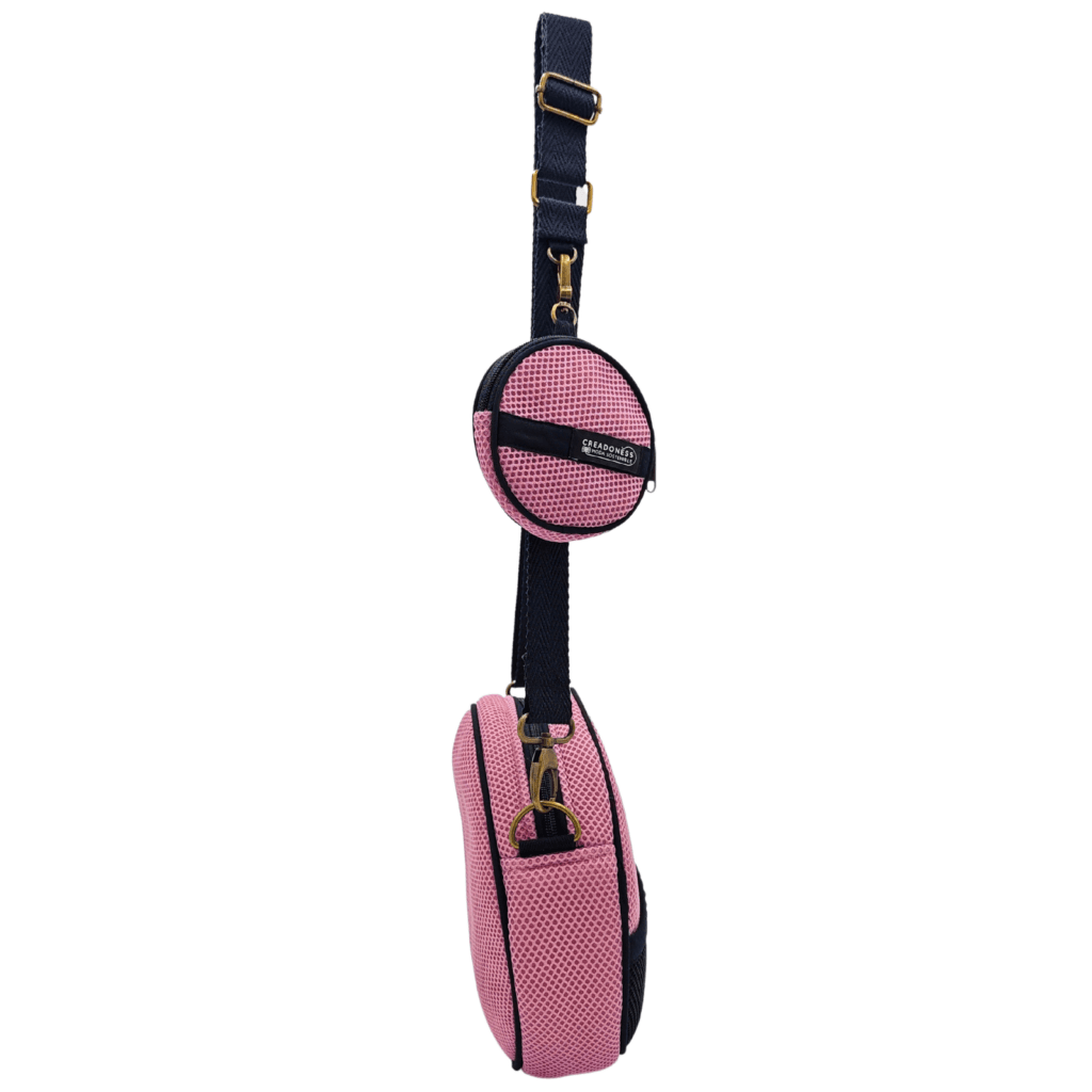 Bossa Circular amb Moneder Rosa-Negre - Imatge 3