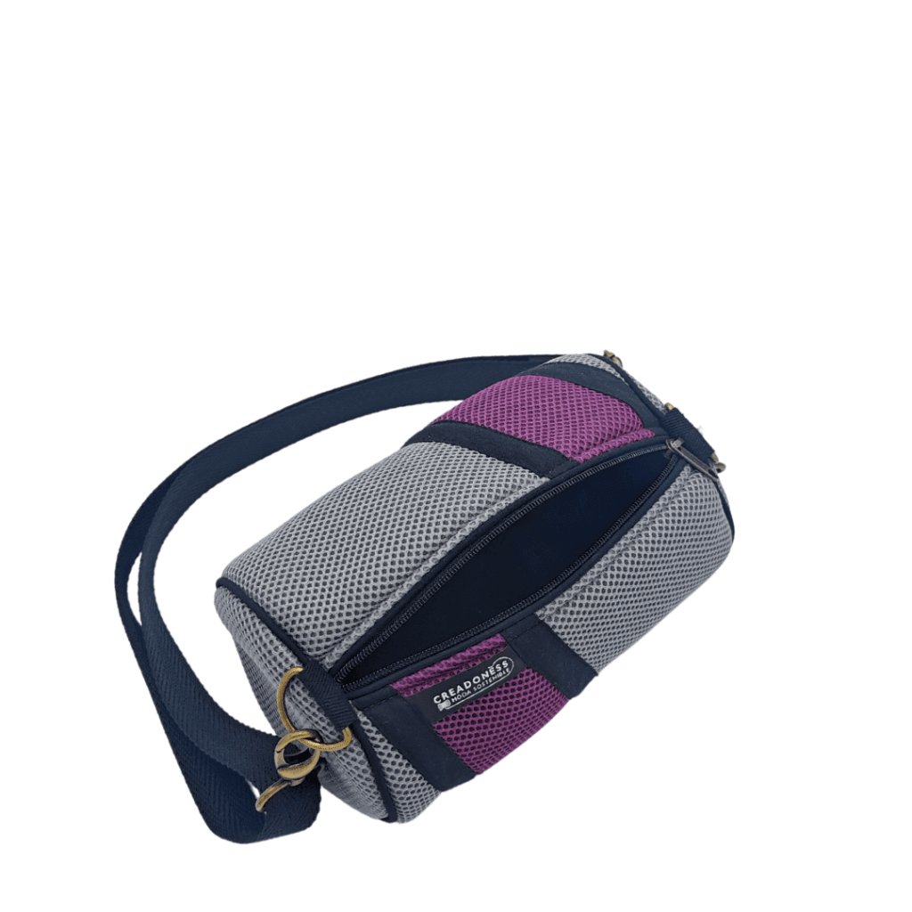 Mini Bossa amb Moneder Gris-Violeta - Imatge 4