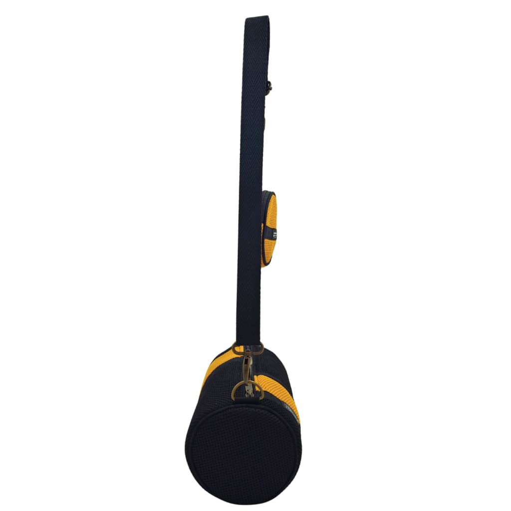 Mini Bolso amb Moneder Groc-Negre - Imatge 3