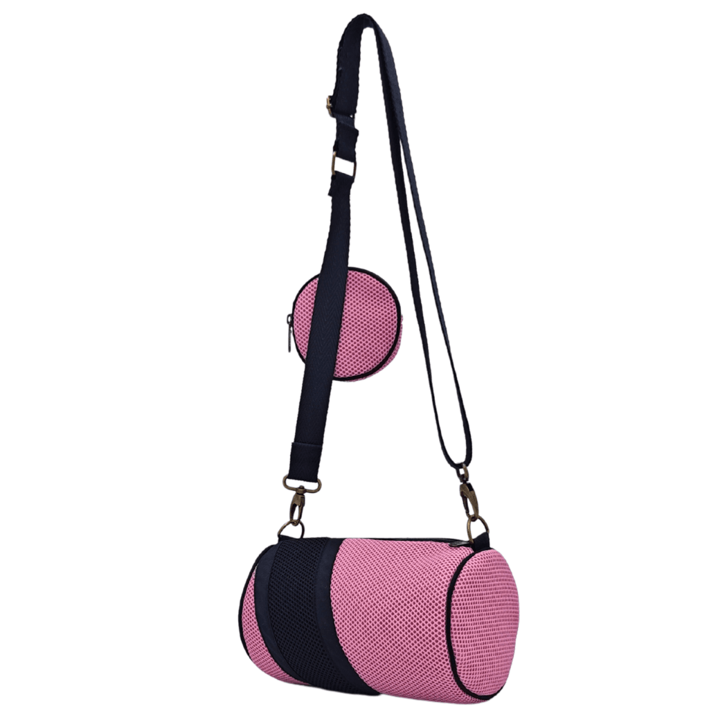 Mini Bossa amb Moneder Rosa-Negre - Imatge 4