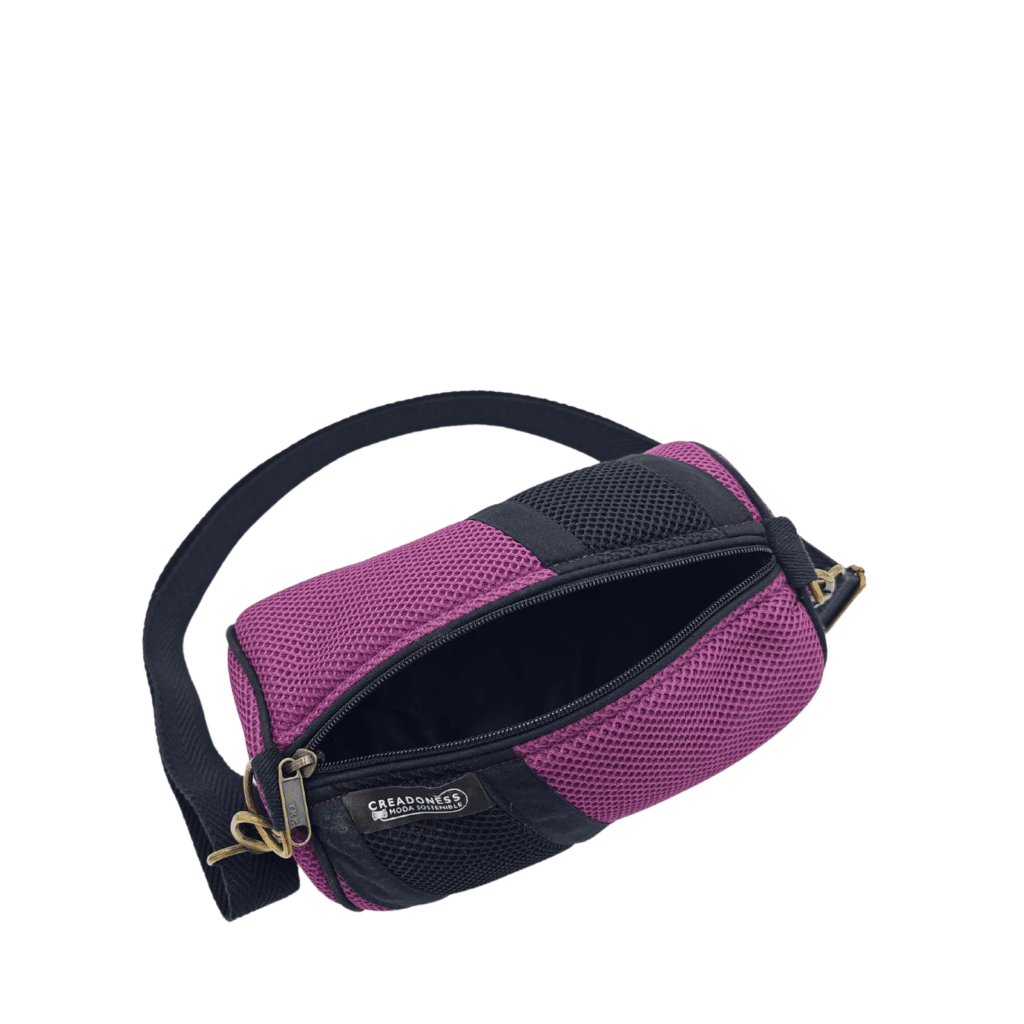 Mini Bossa amb Moneder Violeta-Negre 4 Mini Bossa amb Moneder Violeta-Negre - Imatge 4