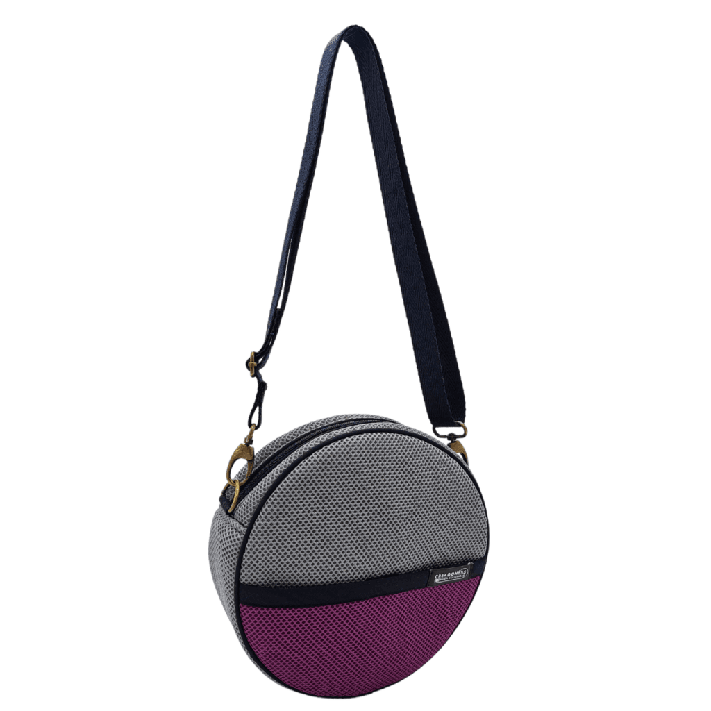 Bossa Circular Gris-Violeta - Imatge 2