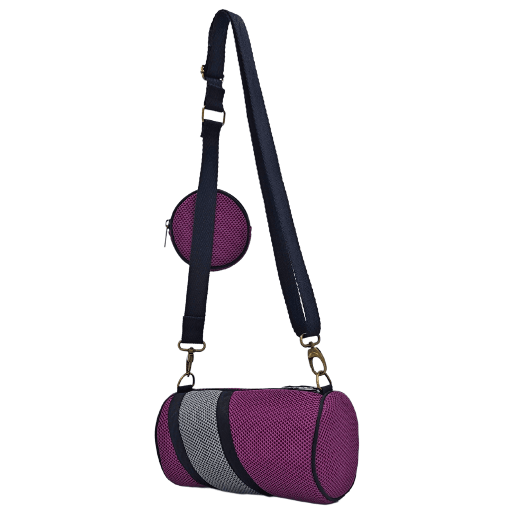 Mini Bossa amb Moneder Violeta-Gris - Imatge 3