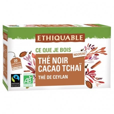 Te Negre amb cacau i Tchai 36g - IDEAS
