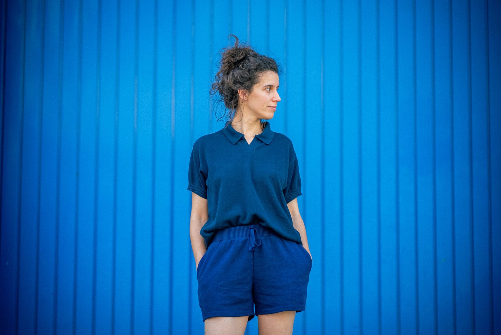 Pantalons curts blau