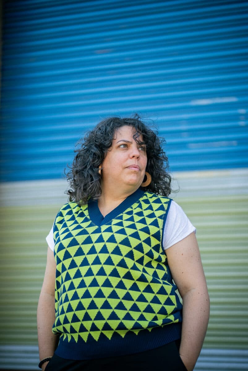 Armilla triangles blau-verd