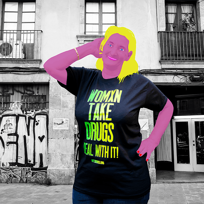 Samarreta WOMXN TAKE DRUGS. DEAL WITH IT 2 Samarreta WOMXN TAKE DRUGS. DEAL WITH IT - Imatge 2