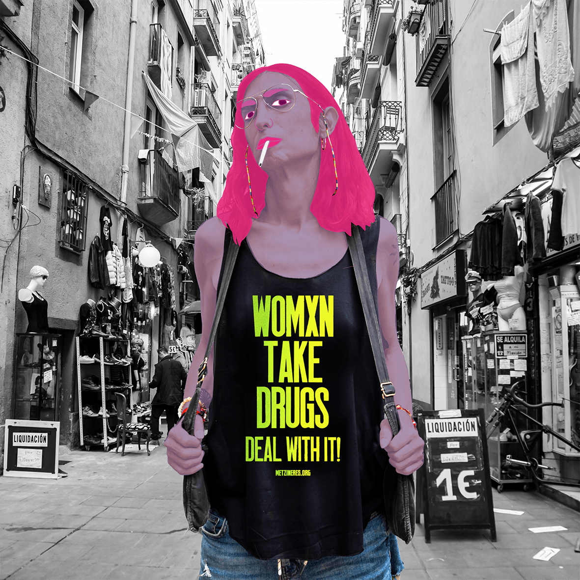 Samarreta tirants - Womxn Take Drugs