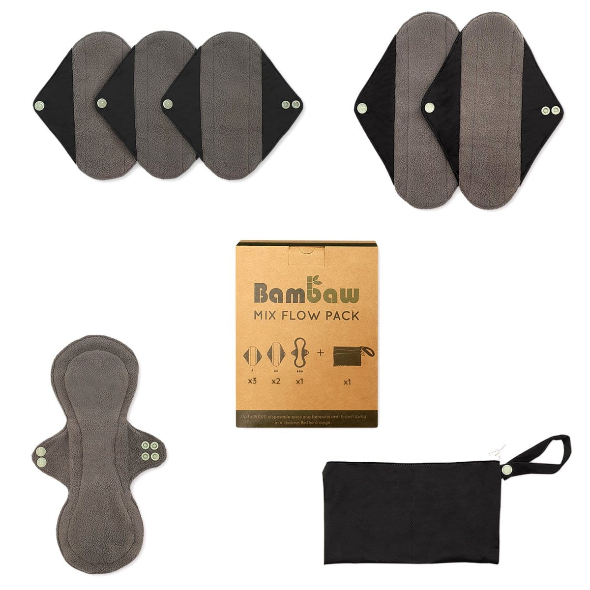 Compreses reutilizables (mixt) - pack de 6 unitats