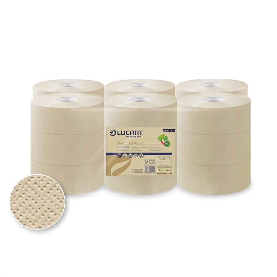 Paper Higiènic Industrial Econatural - Fardell de 18 unitats