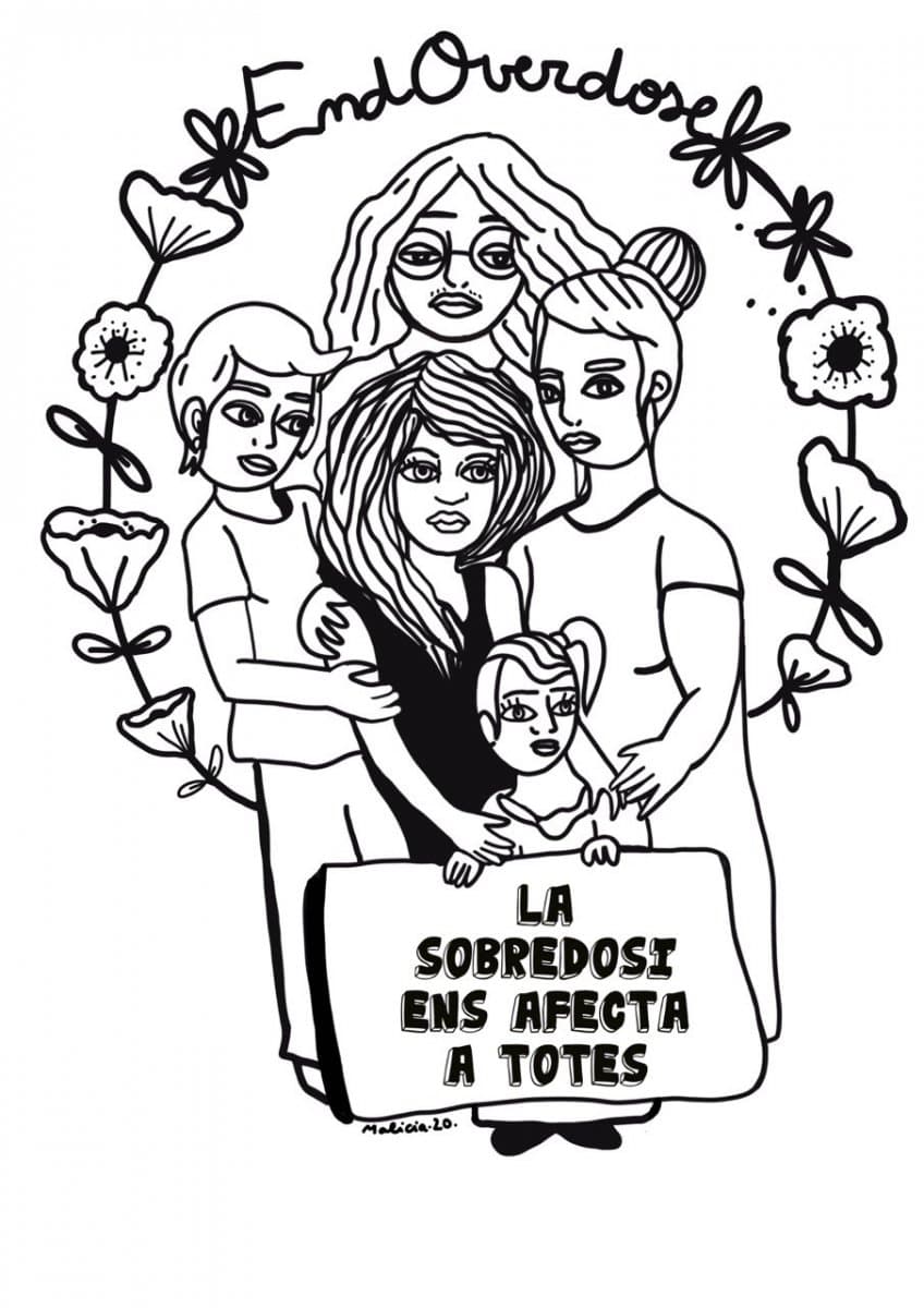 Samarreta END OVERDOSE - La sobredosi ens afecta a totes - Imatge 2