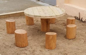 Taules de Fusta per a exterior