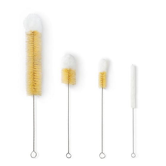 Set de raspalls neteja ampolles