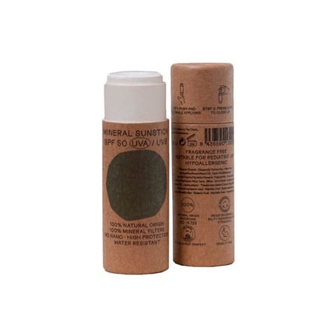 Stick crema solar facial natural SPF50 (Nuura)